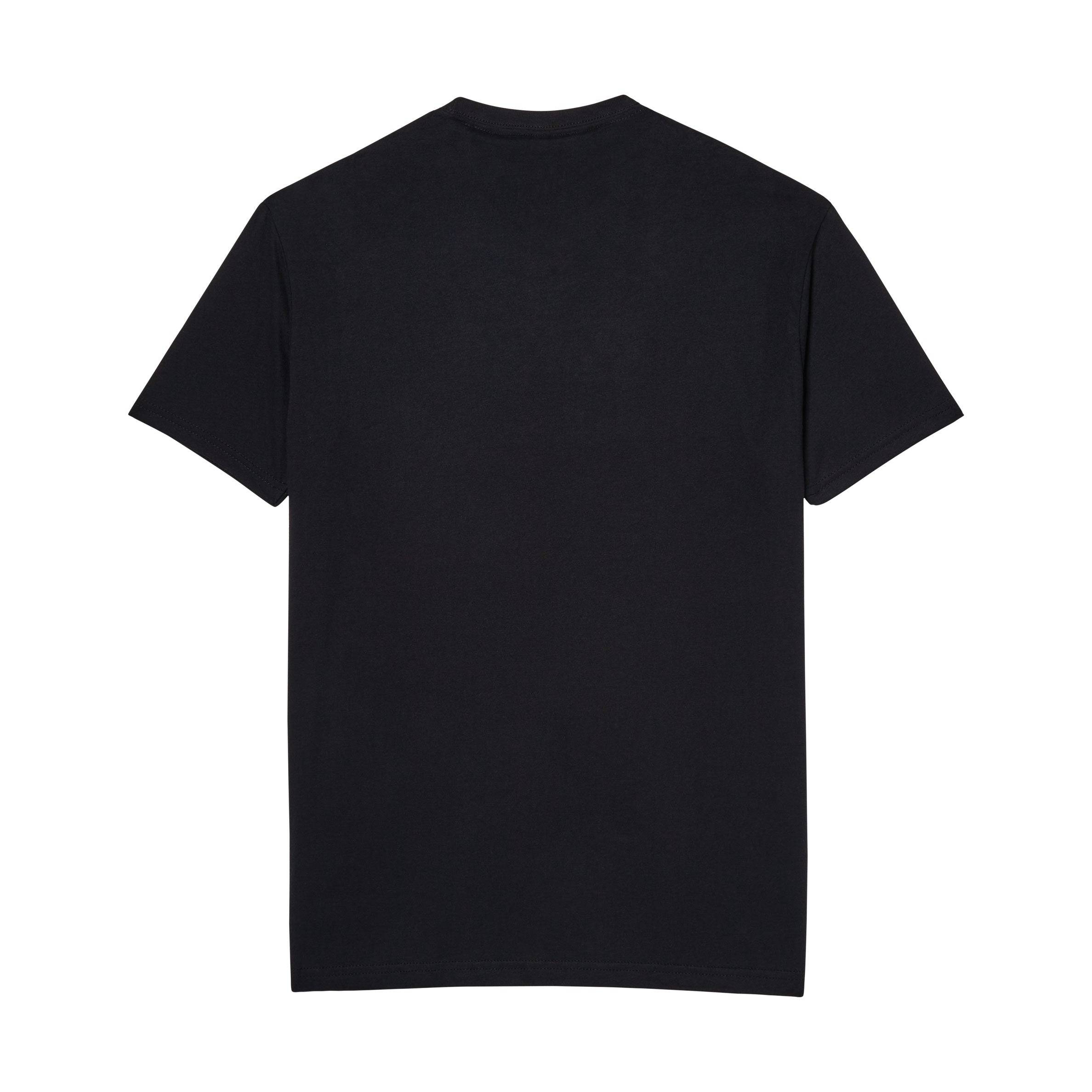 Back view of Lanzera Tee in black with minimalist design.