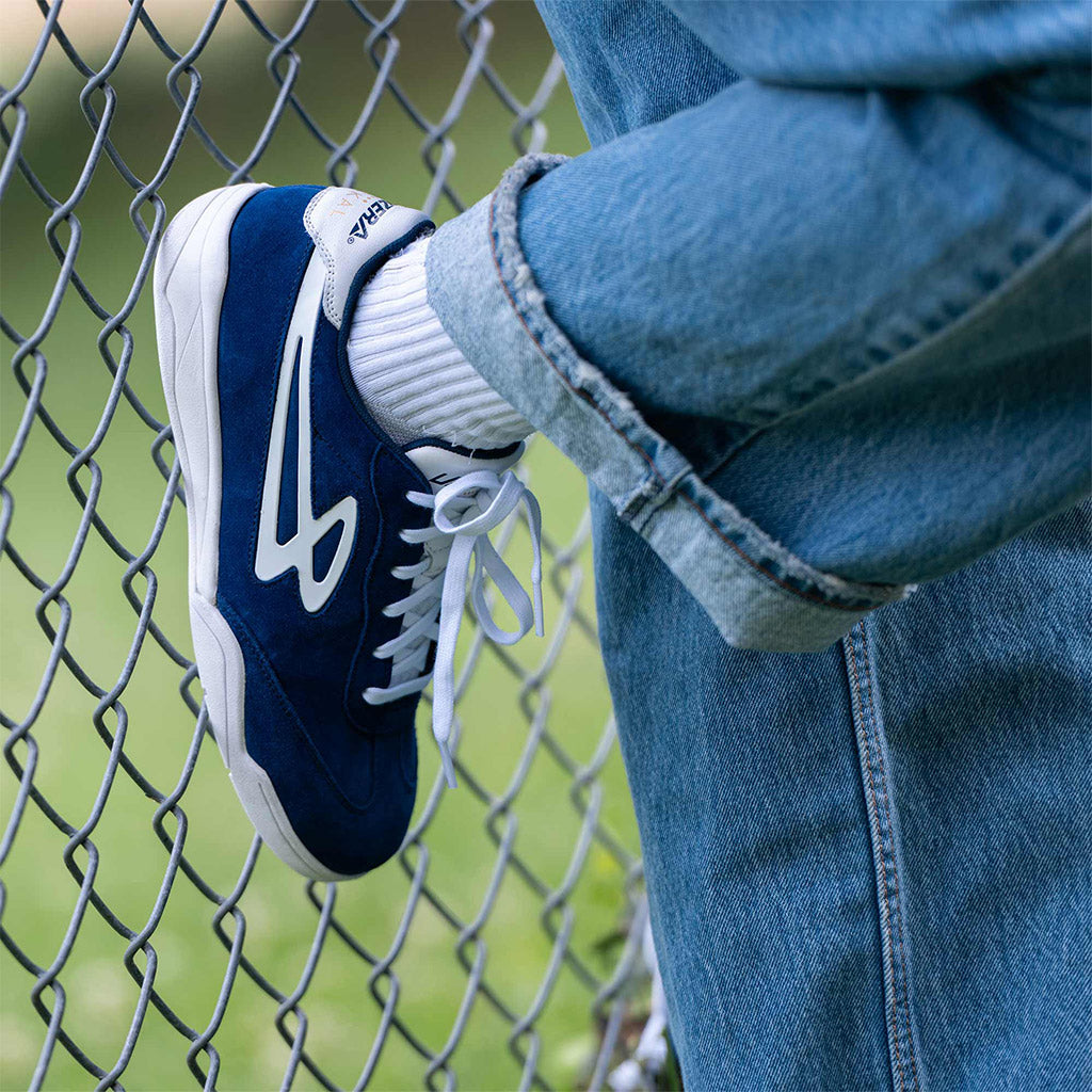 Lanzera Jackal Navy | Suede Sneakers for Football and Everyday Wear