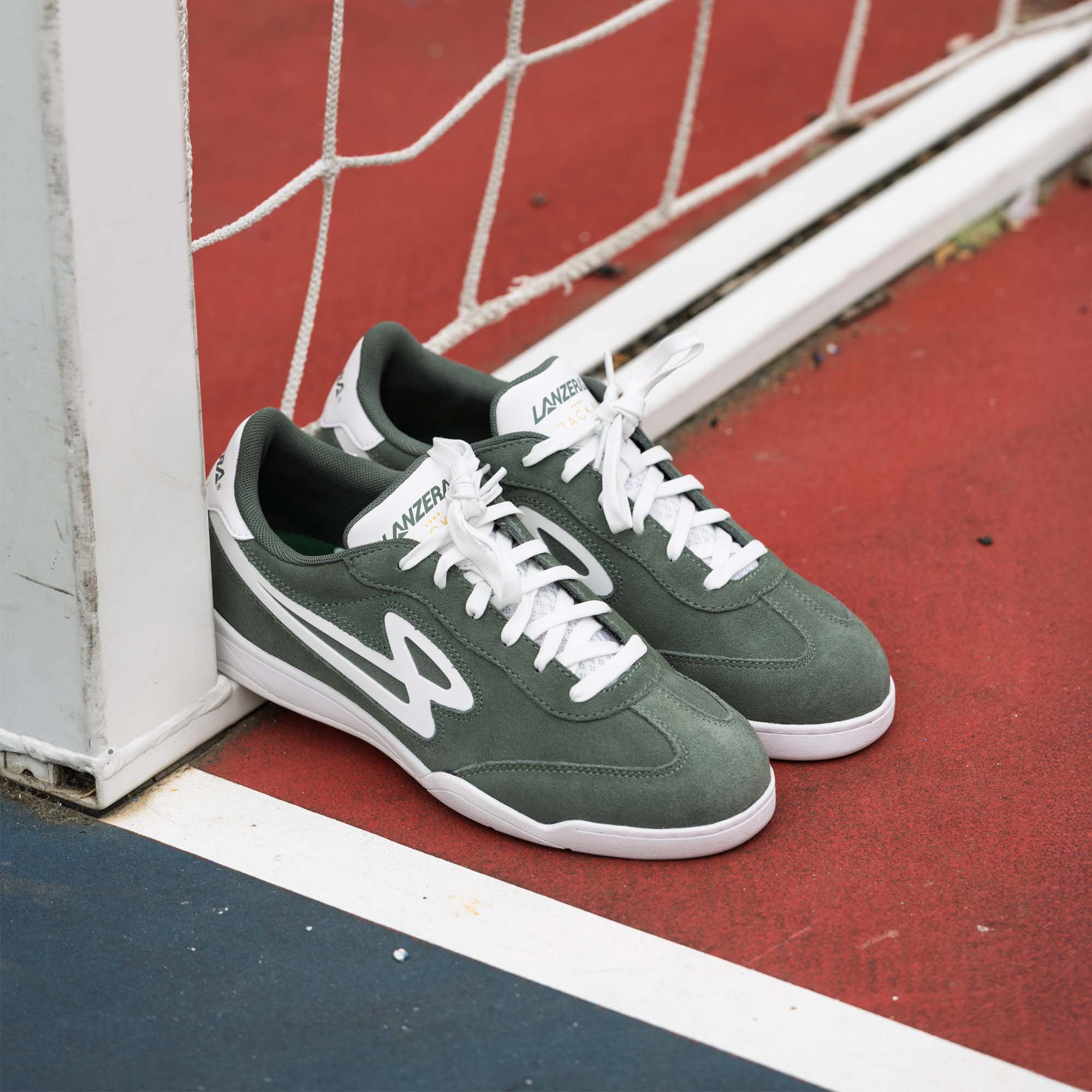 フットサル125 Lanzera Jackal Sage | Suede Sneakers for Futsal and Lifestyle