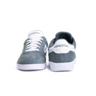 Front and back view of the Lanzera Jackal Sage sneakers, showing the Lanzera branding on the heel and tongue.