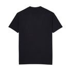 Back view of the Lanzera Tee in black, highlighting the clean, minimalist design with a seamless back for a smooth fit. This high-quality cotton-poly blend offers durability and softness for everyday wear.